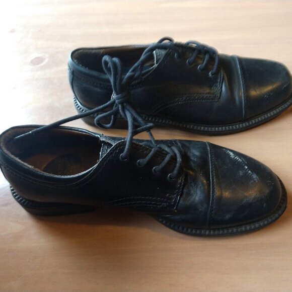 Dockers Shoes Men's 7 M Gordon Dress Cap Toe Oxford Black Leather - Picture 4 of 5